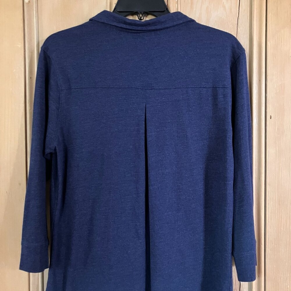 Campus Womens Cal Berkeley Embroidered Henley Polo Shirt Size XL Blue SP NWT - Picture 9 of 10